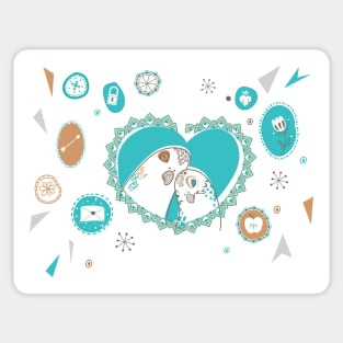 Love Birds Sticker